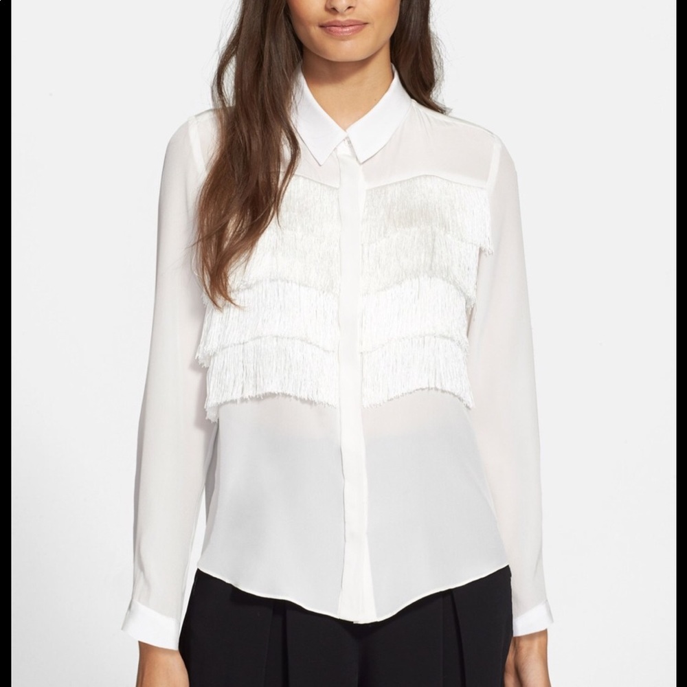 Rebecca Taylor Silk Shirt xs nwt